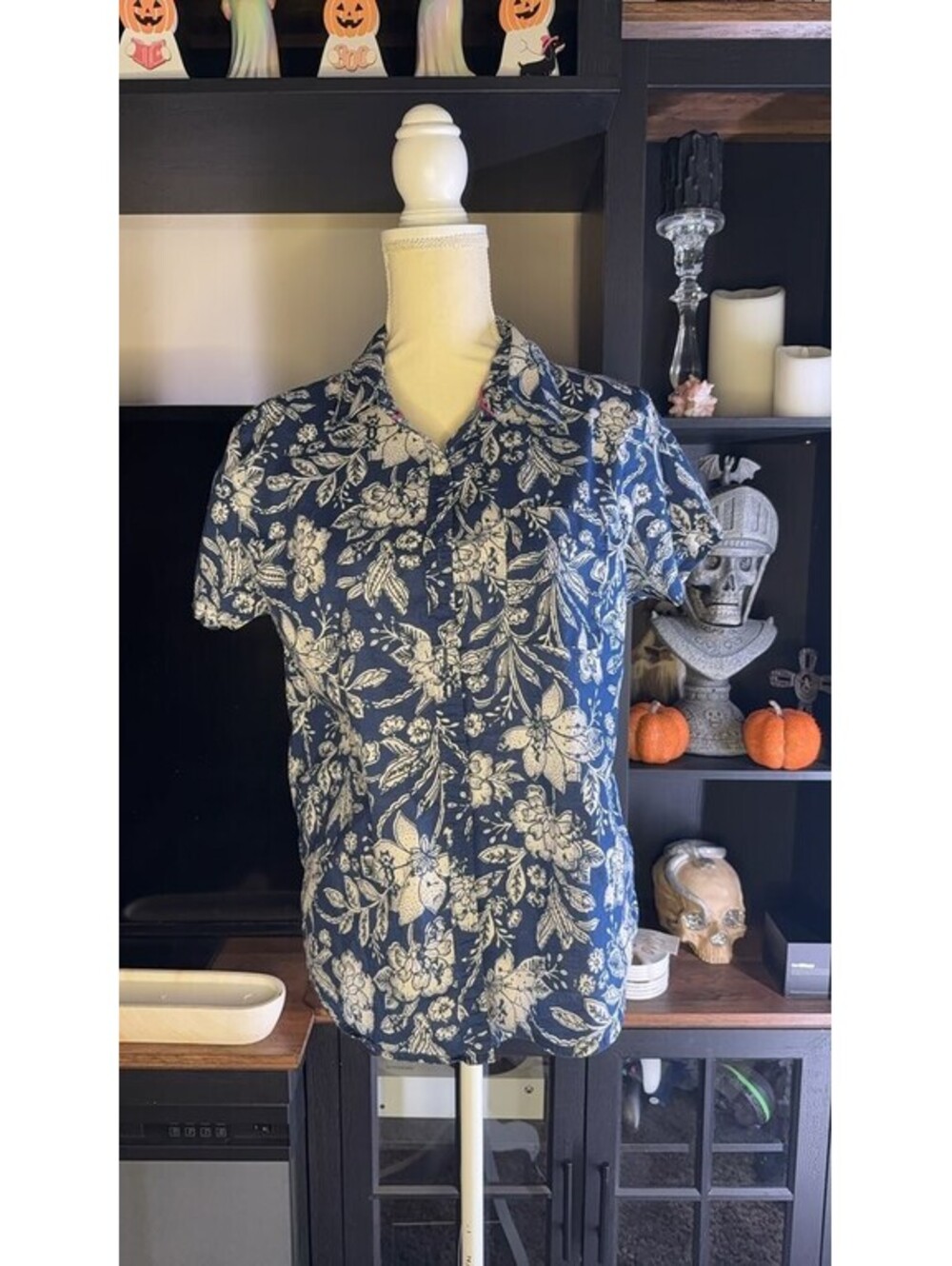St. John's Bay Floral Short Sleeve Shirt
